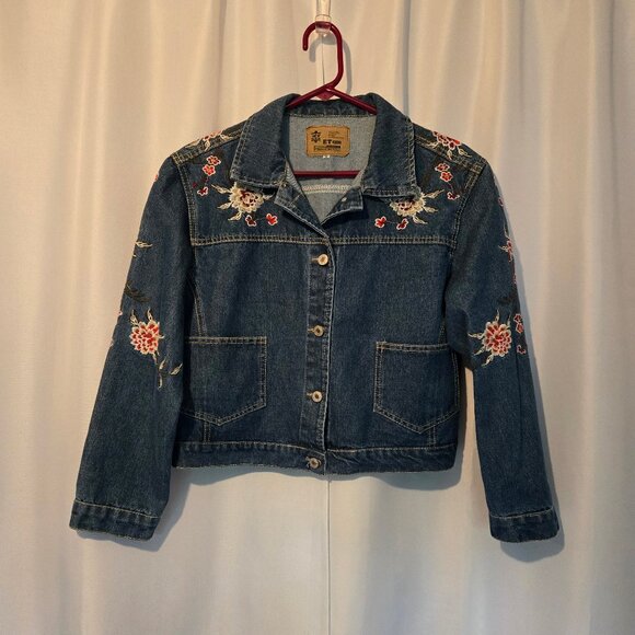 Floral Denim Jacket - Picture 1 of 6